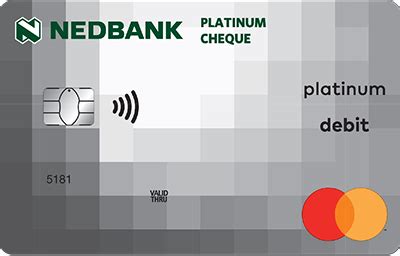 Nedbank platinum cheque card  Nedbank pay-as-you-use-account